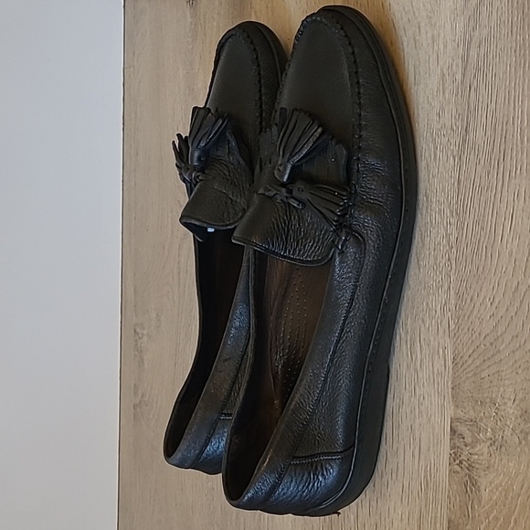 Bragano Loafer Dress Shoes Black Leather Tassel Italy Men\'s Size 10.5 main image 8